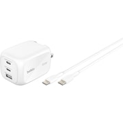 USB急速充電器 BoostCharge Pro USB PD(パワーデリバリー)対応 100W USB-C×2/USB-A×1 USB-C端子ケーブル付き(長さ2m)GaNチップセット内蔵 WCH016qc2MWH-B6