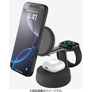 UltraCharge Pro Qi2 25W 3-in-1マグネット式充電ドック チャコール Qi2.2認証 最大25W急速ワイヤレス充電 3台同時充電 WIZ040DQCH