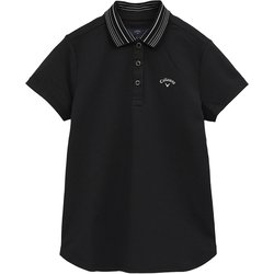 ゴルフウェア レディース 半袖ポロシャツ BK Lサイズ CWA25L C25234200 1010