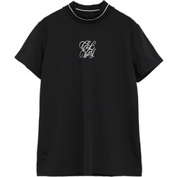 ゴルフウェア レディース 半袖モック BK Lサイズ CWA25L C25234202 1010