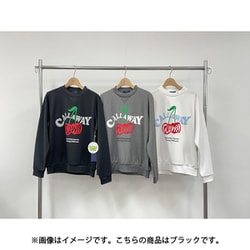 ゴルフウェア レディース クルーネックスウェット BK Lサイズ CWA25L C25217205 1010