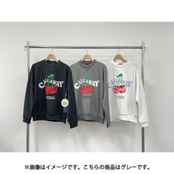 ゴルフウェア レディース クルーネックスウェット GY Lサイズ CWA25L C25217205 1021