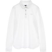 ゴルフウェア レディース 長袖ポロ WH Mサイズ CWA25L C25233200 1030