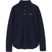 ゴルフウェア レディース 長袖ポロ NV Mサイズ CWA25L C25233200 1120