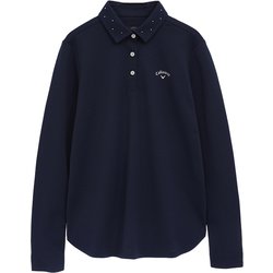 ゴルフウェア レディース 長袖ポロ NV Lサイズ CWA25L C25233200 1120