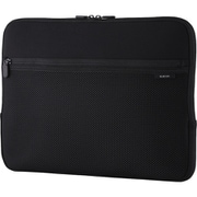 パソコンケース PCケース 15.6インチ メッシュポケット 撥水 薄型 耐衝撃 ダブルファスナー スリーブ ブラック BM-IBPTNP15BK