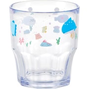 C-7 [プラカップ グラス コップ タンブラー 300ml つぶらな瞳の水族館 割れにくい食洗機対応 直径8.1×高さ9cm 日本製]