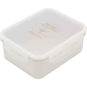 ランチボックス 弁当箱 フードコンテナ 650ml ひのきのぷら 抗菌 電子レンジ対応 食洗機対応 ホワイト 幅15.2×奥行12.1×高さ5.9cm 日本製 PCL-8