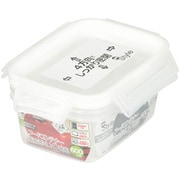 保存容器 600ml 2個組 長方形 電子レンジ 食洗機対応 ホワイト NEW Style LD-30