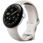 Google Pixel Watch 4 （Wi-Fiモデル） 41mm Polished Silver アルミケース / Porcelain アクティブ バンド GA10830-US