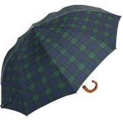 折りたたみ傘 アーチ型ハンドル 雨用傘 TEL1 Maple Crook TEL1 BR/BKTartan