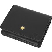 牛革コンパクト財布 ブラック 日本製 MF-9256