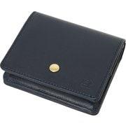 牛革コンパクト財布 ネイビー 日本製 MF-9256