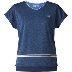 PURE SHORT SLEEVE SHIRT レディース テニス シャツ ネイビー（NV00） XLサイズ BWP5576