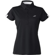 CLUB SHORT SLEEVE SHIRT レディース テニス シャツ ブラック（105） Mサイズ BWG5331C
