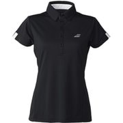 CLUB SHORT SLEEVE SHIRT レディース テニス シャツ ブラック(105) Lサイズ BWG5331C