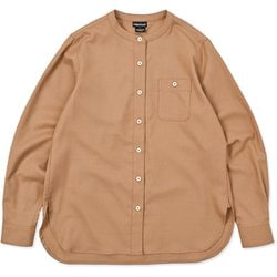 ウィメンズミニマルメリノシャツ レディース シャツ ブラウン XLサイズ MTFW25WSH048