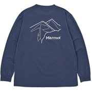 セイクリッドマウンテンロングスリーブティーシャツ メンズ カットソー インディゴ Lサイズ MTFW25MLS067