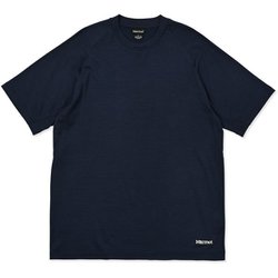 マーモットメリノウールティー ユニセックス カットソー ネイビー Mサイズ MTFW25UST073