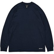 マーモットメリノウールロングティー ユニセックス カットソー ネイビー(C005) Mサイズ MTFW25ULS074