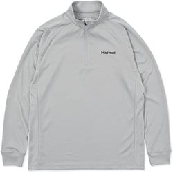 クライムスキンハーフジップロングスリーブ メンズ カットソー シルバー Mサイズ MTFW25MLS079