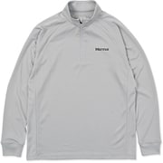 クライムスキンハーフジップロングスリーブ メンズ カットソー シルバー Lサイズ MTFW25MLS079