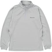 ウィメンズクライムスキンハーフジップロングスリーブ レディース カットソー シルバー Sサイズ MTFW25WLS080