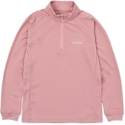 ウィメンズクライムスキンハーフジップロングスリーブ レディース カットソー ピンク Sサイズ MTFW25WLS080