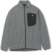グリッドウールフルZIP メンズ フリース グレー（020） Lサイズ 5115522