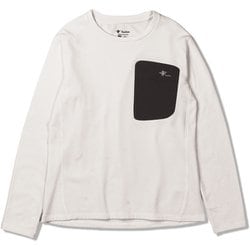 グリッドウールクルー メンズ カットソー ホワイトxブラック（250） Mサイズ 5115517