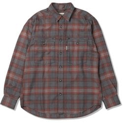 TSジッパーシャツ メンズ シャツ レッド(080) Lサイズ 5112526