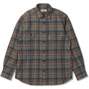 TSメランジチェックシャツ メンズ シャツ アッシュグリーン（246） Mサイズ 5112530