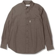 ポプリンチェックシャツ メンズ シャツ ベージュ（011） Lサイズ 7312548