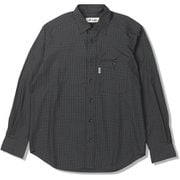 ポプリンチェックシャツ メンズ シャツ ネイビー（046） Lサイズ 7312548