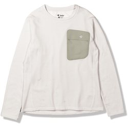 グリッドウールクルー レディース カットソー ホワイトxグレー（251） WLサイズ 5115517
