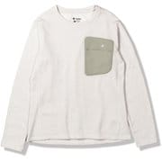 グリッドウールクルー レディース カットソー ホワイトxグレー（251） WLサイズ 5115517