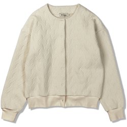 ケーブルキルトカーディ レディース カーディガン アイボリー（003） Lサイズ 8115567