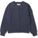 ケーブルキルトカーディ レディース カーディガン ネイビー（046） Lサイズ 8115567
