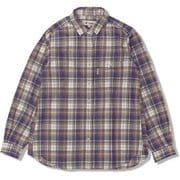 TSメランジチェックシャツ レディース シャツ アイボリー（003） Mサイズ 8112577