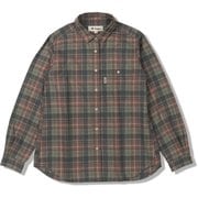 TSメランジチェックシャツ レディース シャツ アッシュグリーン（246） Mサイズ 8112577