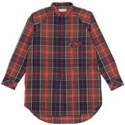 タータンチェックのロングシャツ ユニセックス シャツ ラルグス(L62) サイズ一(XSサイズ) 021110