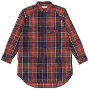 タータンチェックのロングシャツ ユニセックス シャツ ラルグス(L62) サイズ四(Lサイズ) 021110