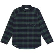 タータンチェックのプルオーバーシャツ ユニセックス シャツ ブラックウォッチ(B135) サイズ二(Sサイズ) 021111