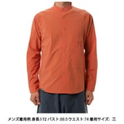 ソフトシェルのバンドカラーシャツ ユニセックス シャツ マンゴ(M21) サイズ三(Mサイズ) 021091