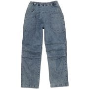 デニムのワイドパンツ ユニセックス ロングパンツ アイイロ(A29) サイズ四(Lサイズ) 022042