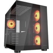 ピラーレスミドルタワーケース(FV150 RE Black) ブラック マイナーアップグレードバージョン CGR-5KA1B-RGB-J