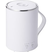 マグカップ型 電気鍋 小型 350ml 1人用 旅行/出張/自宅/オフィス用 卓上調理 湯沸かし 保温 煮込み Cook Mug ホワイト TGM20A-W