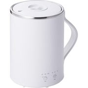マグカップ型 電気鍋 小型 350ml 1人用 旅行/出張/自宅/オフィス用 卓上調理 湯沸かし 保温 煮込み Cook Mug ホワイト TGM20A-W