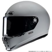 フルフェイスヘルメット HJC HJH248 V10 ソリッド GRAY Sサイズ(55-56) HJH248