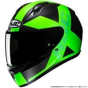 フルフェイスヘルメット HJC C10 テズ FLASH GREEN(MC4HSF)XLサイズ(60-61) HJH259